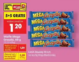 Biedronka WAFLE MEGA GRZEŚKI, 48 G oferta