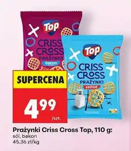 Biedronka Prażynki Criss Cross Top, 110 g oferta