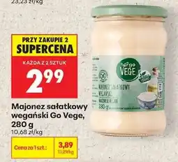Biedronka Majonez sałatkowy wegański Go Vege 280 g oferta