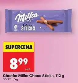 Biedronka Ciastka Milka Choco Sticks, 112 g oferta