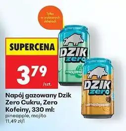 Biedronka Napój gazowany Dzik Zero Cukru, Zero Kofeiny, 330 ml oferta