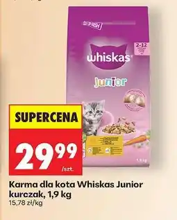 Biedronka Karma dla kota Whiskas Junior kurczak, 1,9 kg oferta