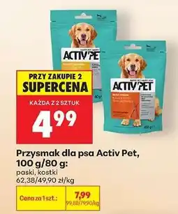Biedronka Przysmak dla psa Activ Pet, 100 g/80 g oferta