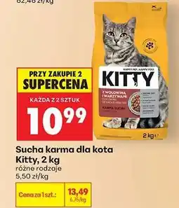 Biedronka Sucha karma dla kota Kitty, 2 kg oferta