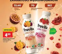 Biedronka Jogurt pitny low carb Fruvita, 320 g oferta
