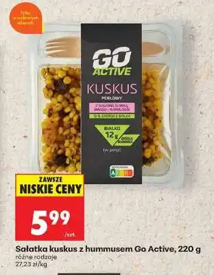 Biedronka Sałatka kuskus z hummusem Go Active, 220 g oferta