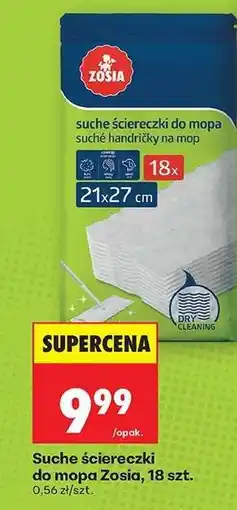 Biedronka Suche ściereczki do mopa Zosia, 18 szt oferta