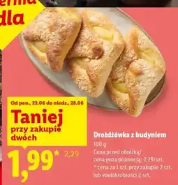 Lidl Drożdżówka z budyniem oferta