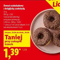 Lidl Donut czekoladowy z belgijską czekoladą oferta