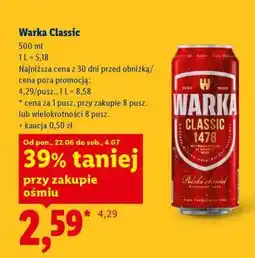 Lidl Warka Classic oferta