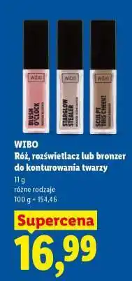 Lidl WIBO Róż, rozświetlacz lub bronzer oferta