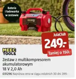 Jula MEEC TOOLS Zestaw z multikompresorem akumulatorowym oferta
