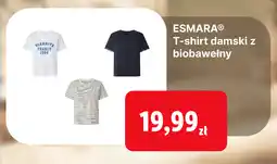 Lidl Esmara T-shirt damski z biobawełny oferta