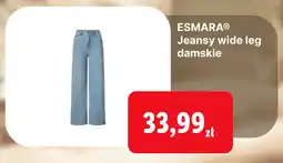 Lidl Esmara Jeansy wide leg damskie oferta