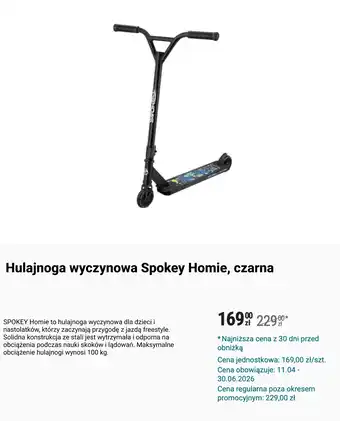 Hulajnoga wyczynowa Spokey Homie