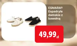 Lidl Esmara Espadryle damskie z bawełną oferta