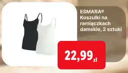 Lidl Esmara Koszulki na ramiączkach damskie, 2 sztuki oferta