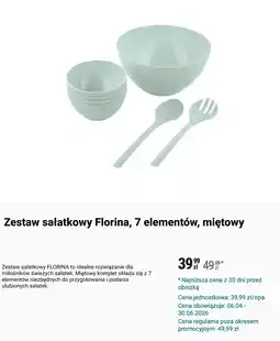 Biedronka Zestaw sałatkowy Florina, 7 elementów oferta