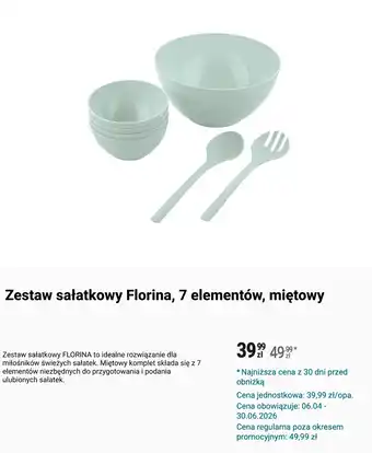 Zestaw sałatkowy Florina, 7 elementów