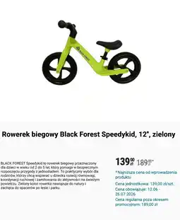 Biedronka Rowerek biegowy Black Forest Speedykid oferta