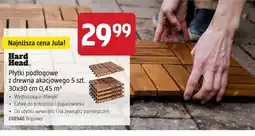 Jula Hard Head Płytki podłogowe z drewna akacjowego 5 szt oferta