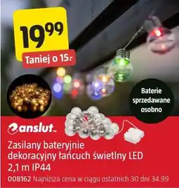 Jula Zasilany bateryjnie dekoracyjny łańcuch świetlny LED Anslut 2,1 m IP44 oferta