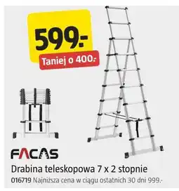 Jula FACAS Drabina teleskopowa 7 x 2 stopnie oferta