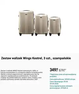 Biedronka Zestaw walizek Wings Kestrel, 3 szt oferta