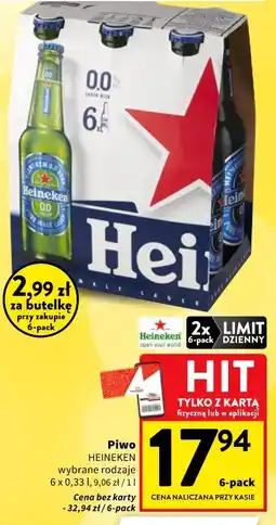 Intermarche Piwo HEINEKEN wybrane rodzaje oferta