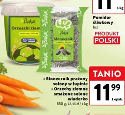 Intermarche Bakal Słonecznik prażony solony w łupinie / Orzechy ziemne smażone solone wiaderko oferta