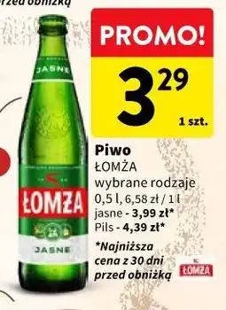 Intermarche Piwo ŁOMŻA wybrane rodzaje oferta