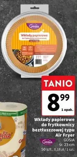 Intermarche Gosia Wkłady papierowe do frytkownicy beztłuszczowej typu Air Fryer śr. 23 cm oferta