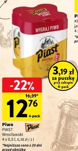 Intermarche Piwo PIAST Wrocławski oferta