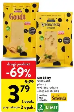 Intermarche Ser żółty Serenada plastry oferta