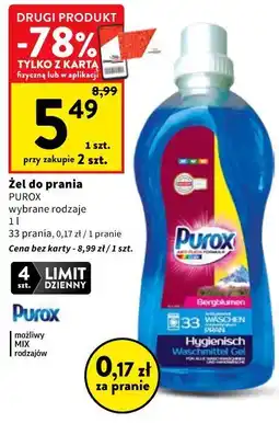 Intermarche Żel do prania Purox oferta