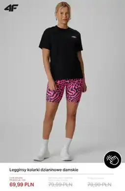 4F Legginsy kolarki dzianinowe damskie 4F oferta