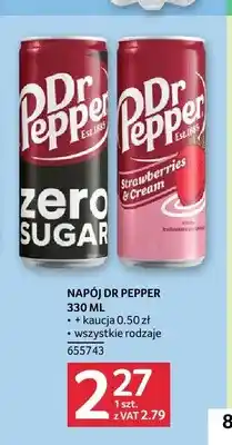 Selgros Napój Dr Pepper Zero Sugar oferta