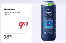 Rossmann Żel pod prysznic Nivea Men Total Relax 3w1 oferta