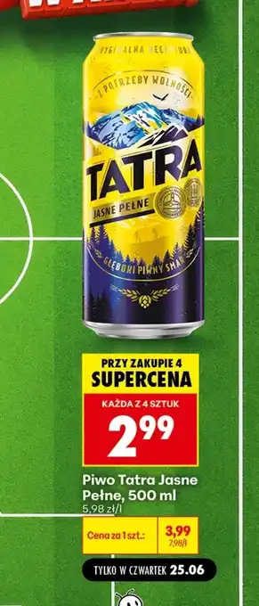 Biedronka Piwo Tatra oferta
