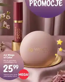 Rossmann Róż do policzków rozświetlający AA Wings of Color oferta