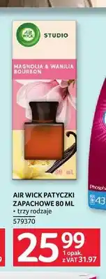 Selgros Patyczki zapachowe Air Wick Studio Magnolia & Wanilia Bourbon oferta