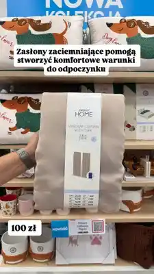 Pepco Zasłony zaciemniające z taśmą Pepco Home oferta