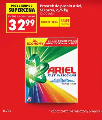 Biedronka Proszek do prania Ariel oferta
