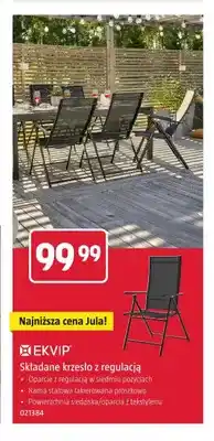 Jula Składane krzesło z regulacją Ekvip oferta