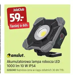 Jula Akumulatorowa lampa robocza LED Anslut oferta