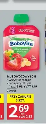 Selgros Mus owocowy BoboVita oferta
