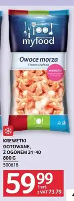 Selgros Krewetki gotowane z ogonem 31-40 Myfood oferta