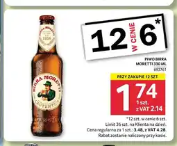 Selgros Piwo Birra Moretti oferta