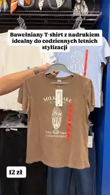 Pepco Bawełniany T-shirt z nadrukiem Pepco Women oferta