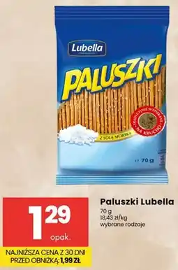 Delikatesy Centrum Paluszki Lubella z solą morską oferta